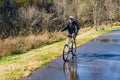 Cyclist Enjoy the Roanoke River Greenway